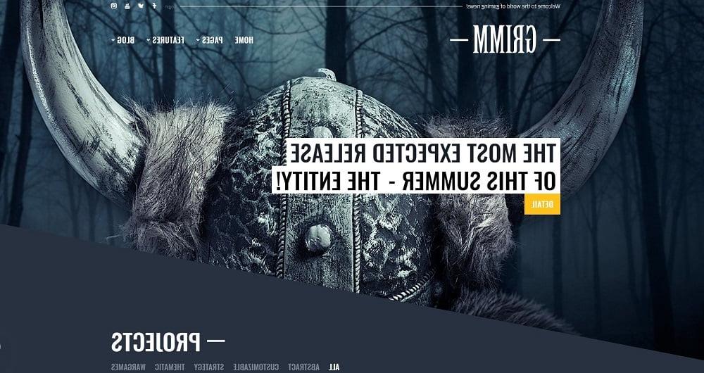 GRIMM lite - Game Development Studio WordPress Theme